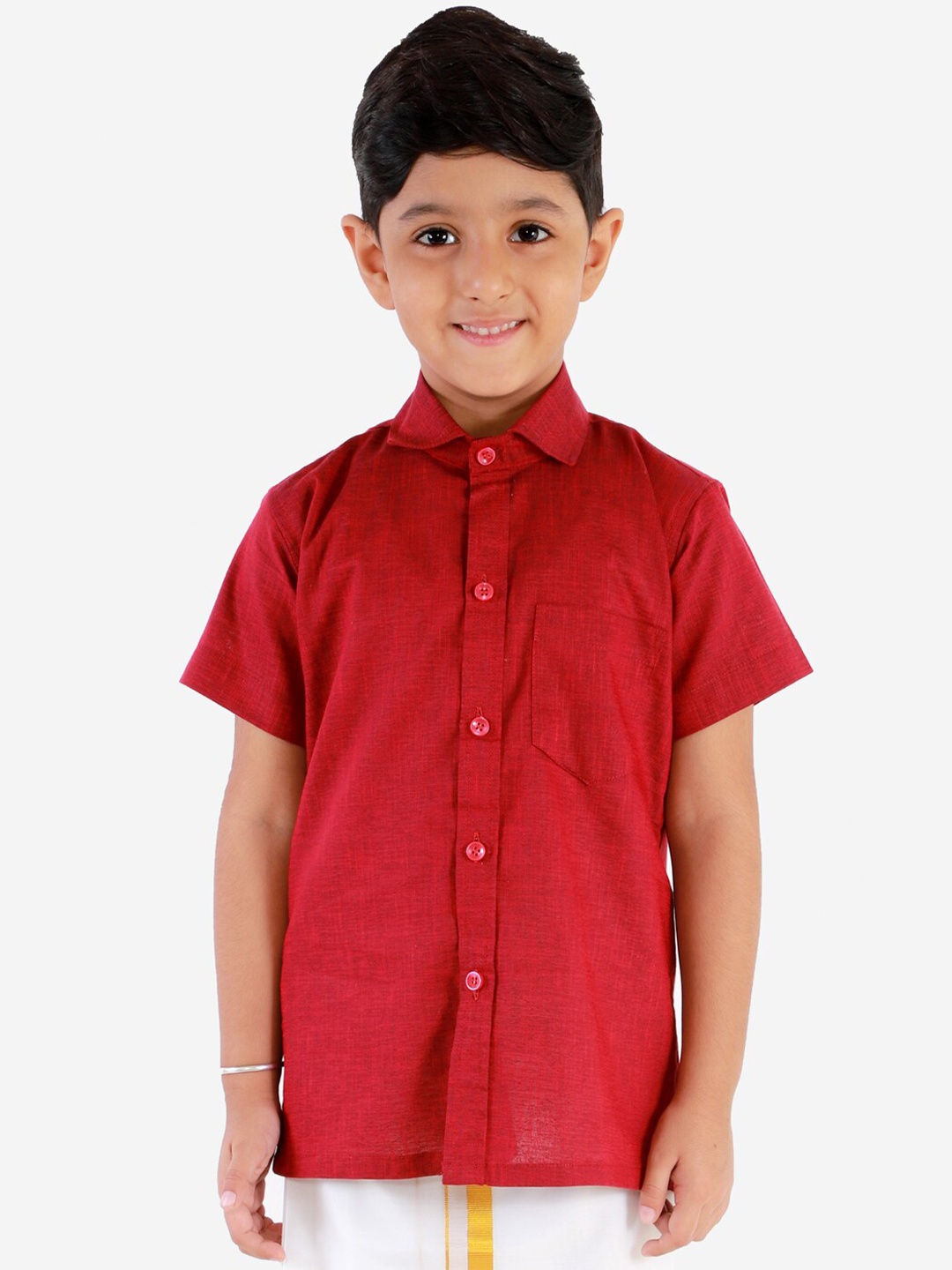 

JBN Creation Boys Maroon Premium Casual Shirt