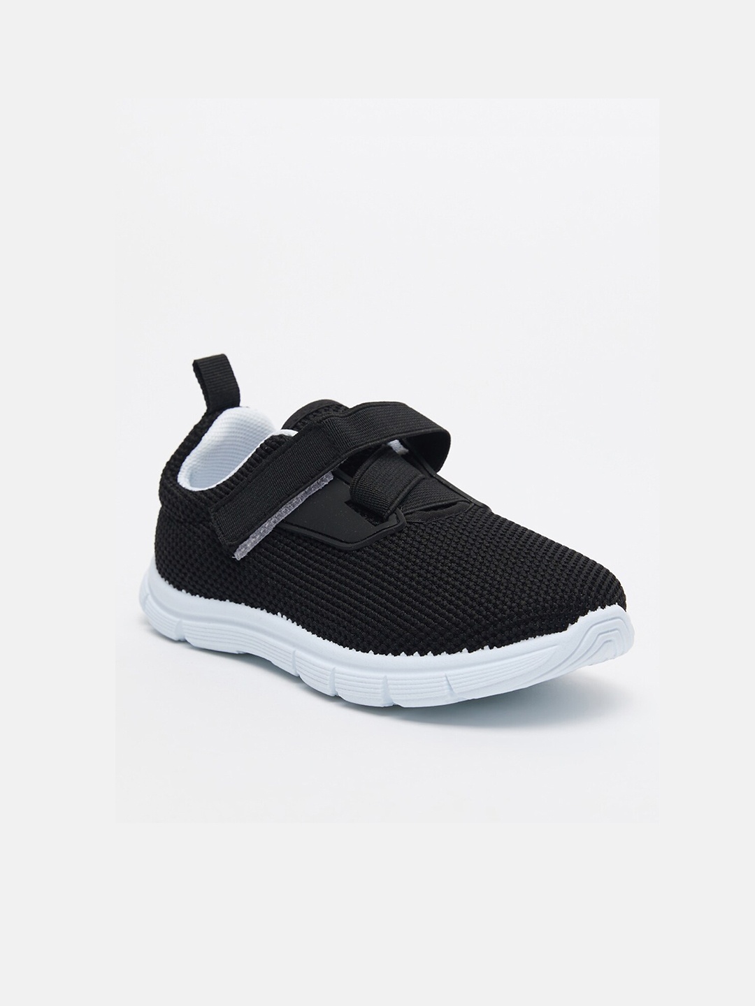 

shoexpress Boys Black Mesh Walking Non-Marking Shoes