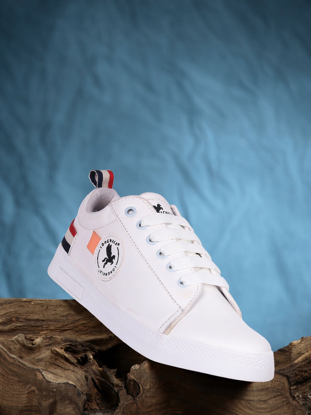 

Longwalk Women White Colourblocked Sneakers