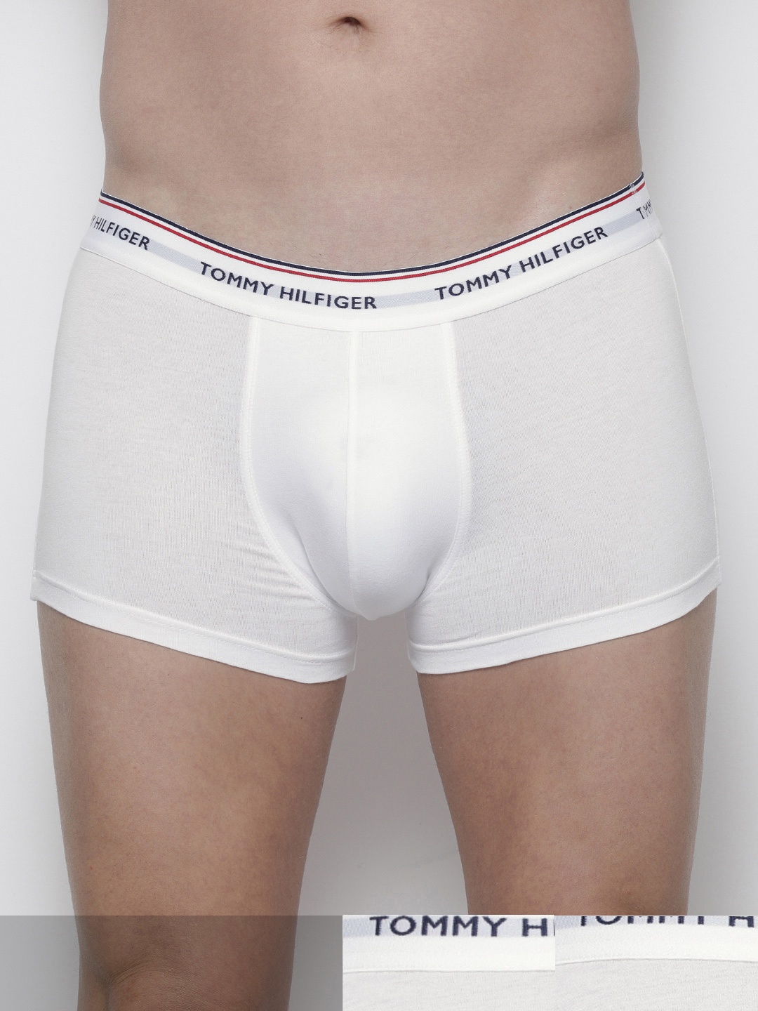 

Tommy Hilfiger Men Pack of 3 White Solid Trunks - P2AB4101
