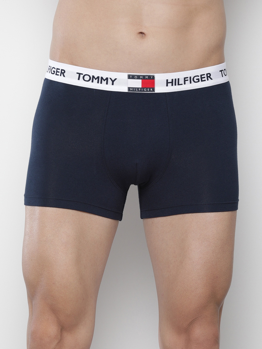 

Tommy Hilfiger Men Navy Blue Solid Low-Rise Short Trunk P2AB4125