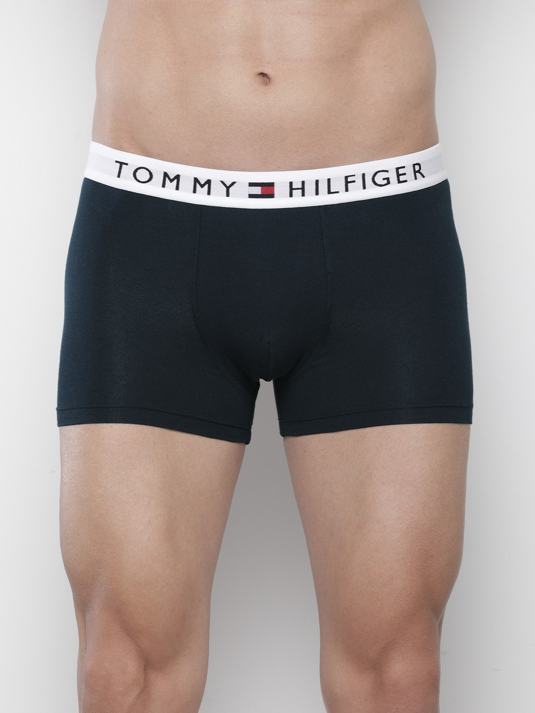 

Tommy Hilfiger Men Navy Blue Solid Low-Rise Short Trunk P2AB4135