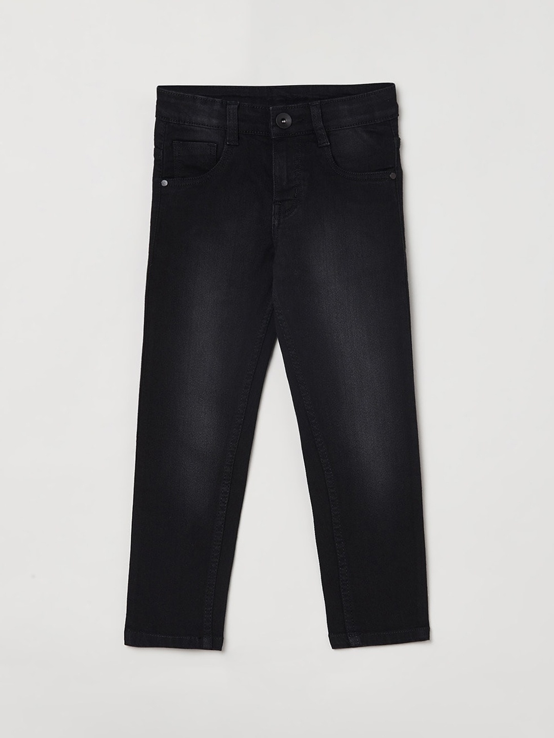 

max Boys Black Light Fade Jeans