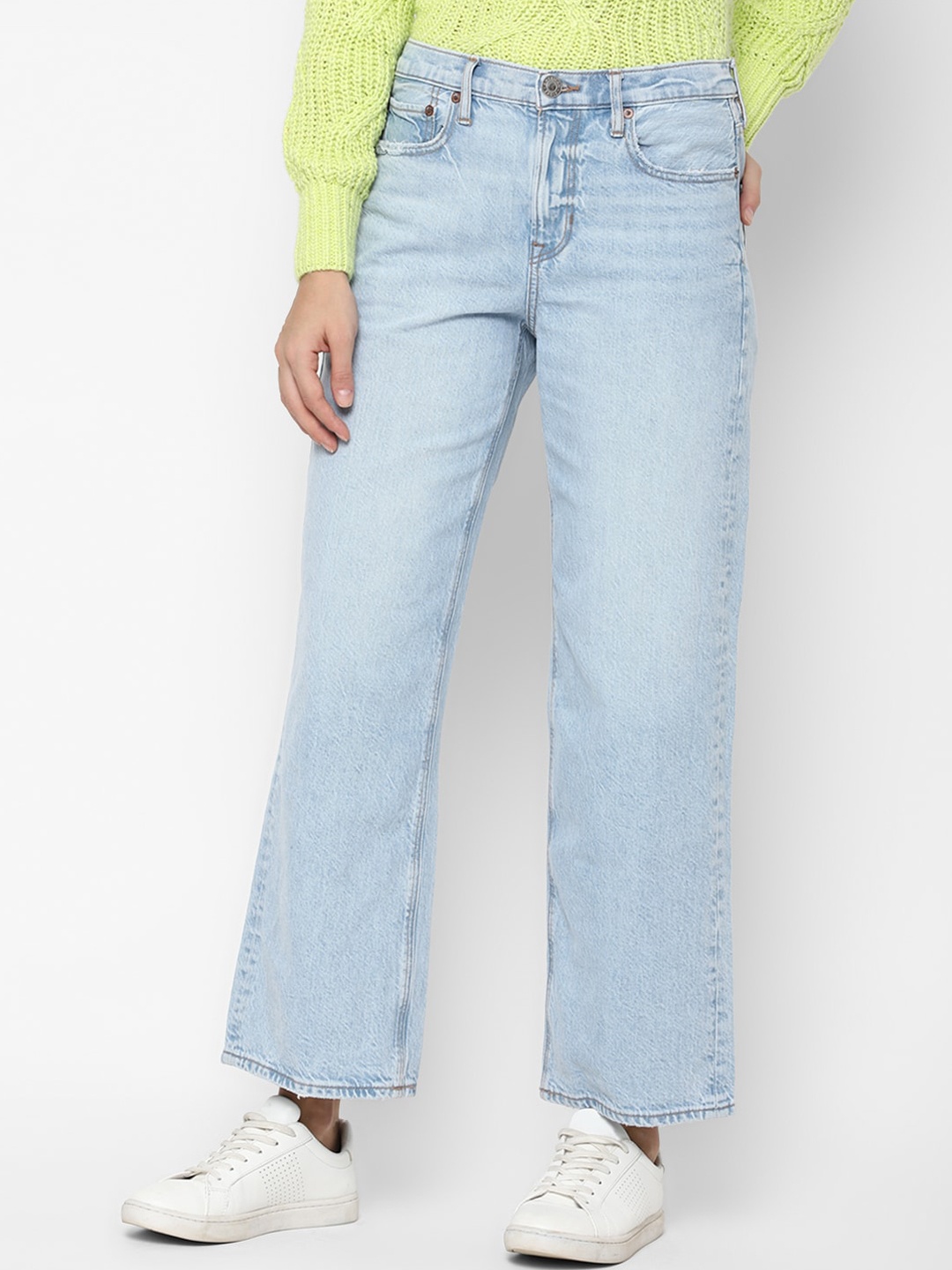 

AMERICAN EAGLE OUTFITTERS Women Blue Straight Fit Jeans