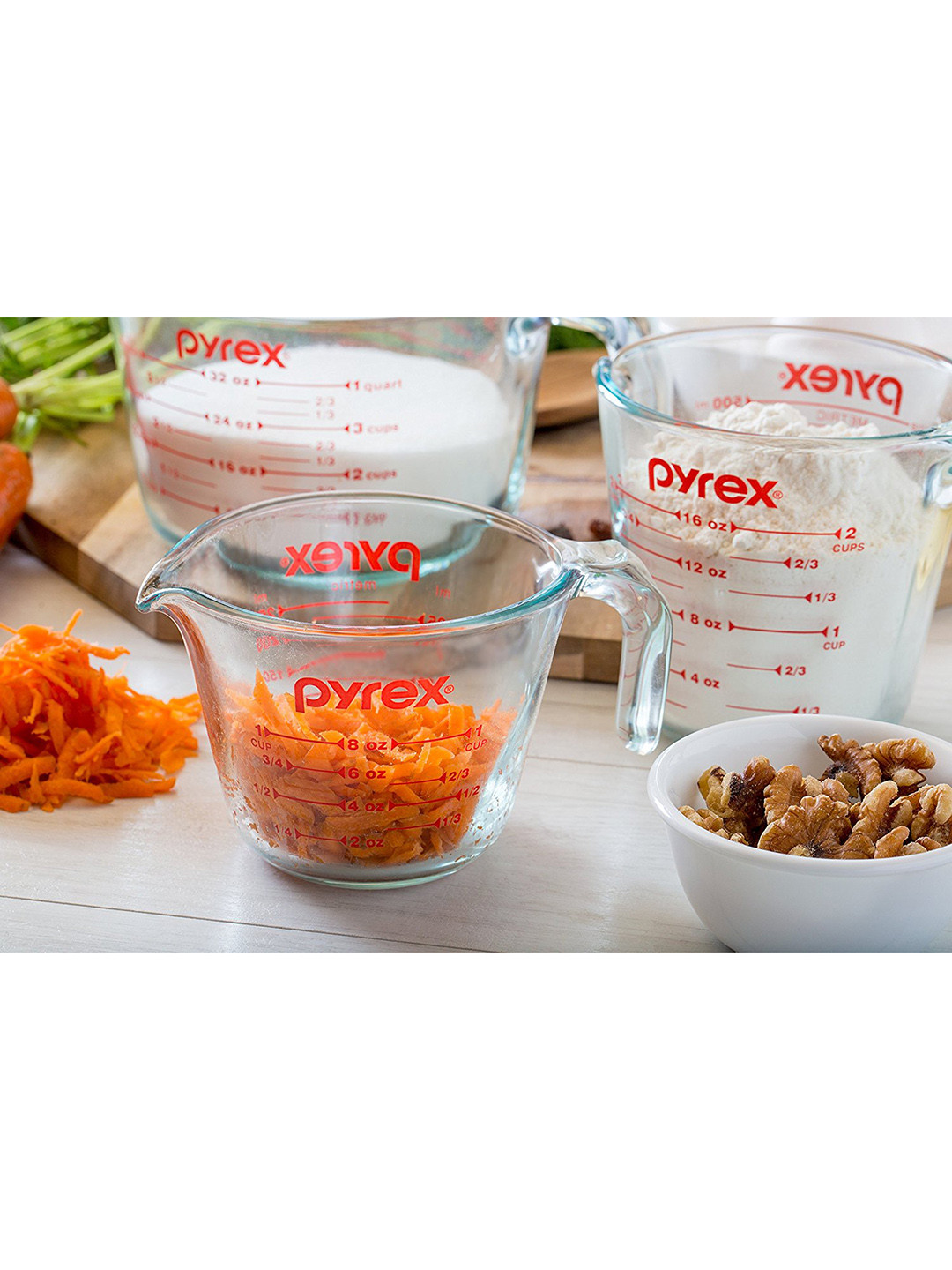 

Pyrex Transparent Solid Glass Measuring Cup