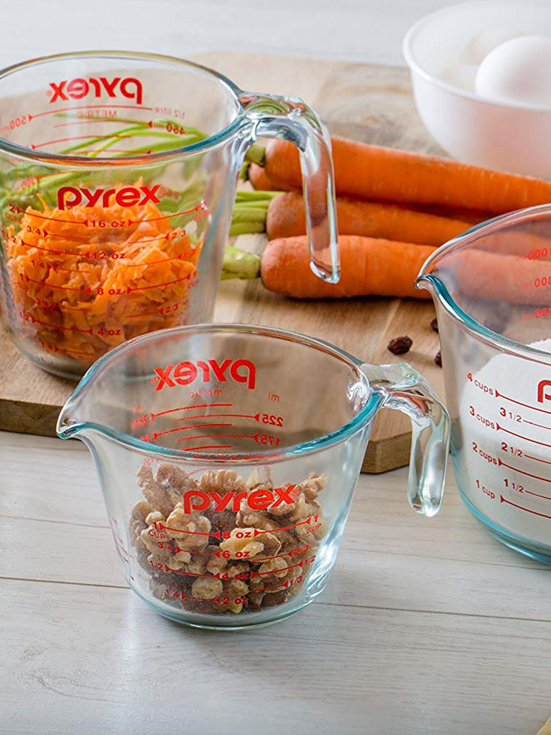 

Pyrex Transparent Solid Glass Measuring Cup