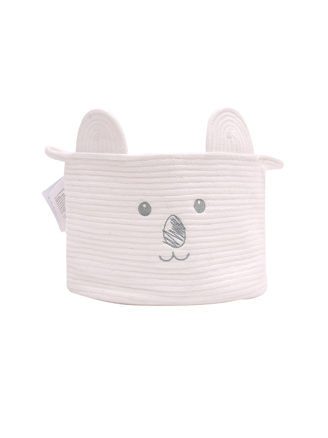 

MiArcus Kids White Cotton Small Storage Basket