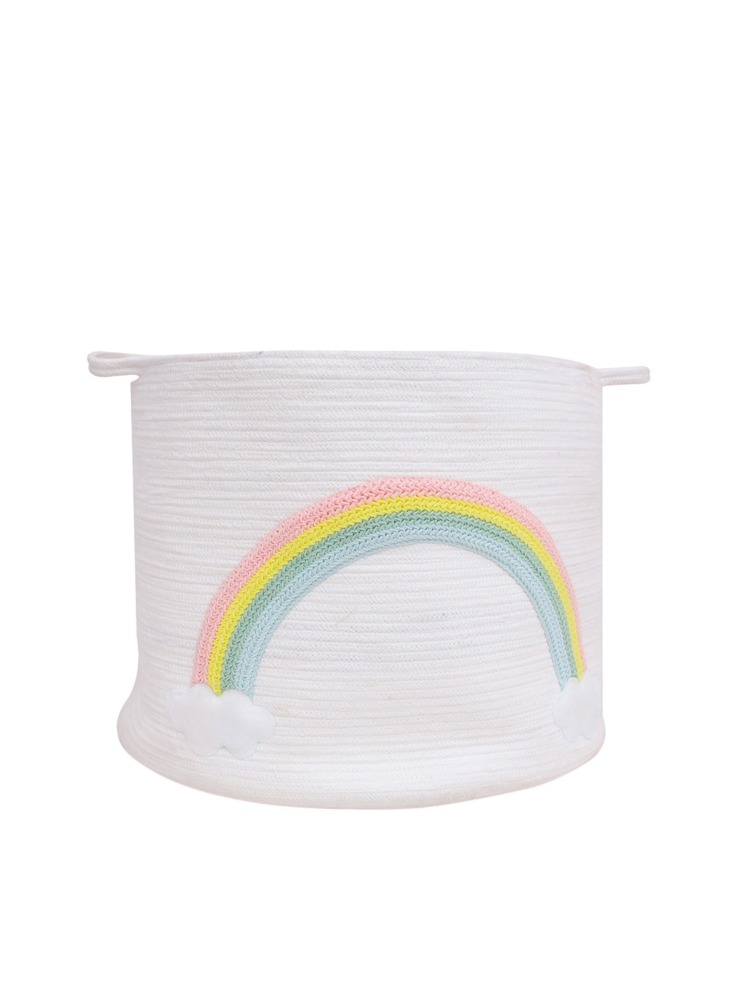 

MiArcus Kids White Cotton Rope Storage Basket
