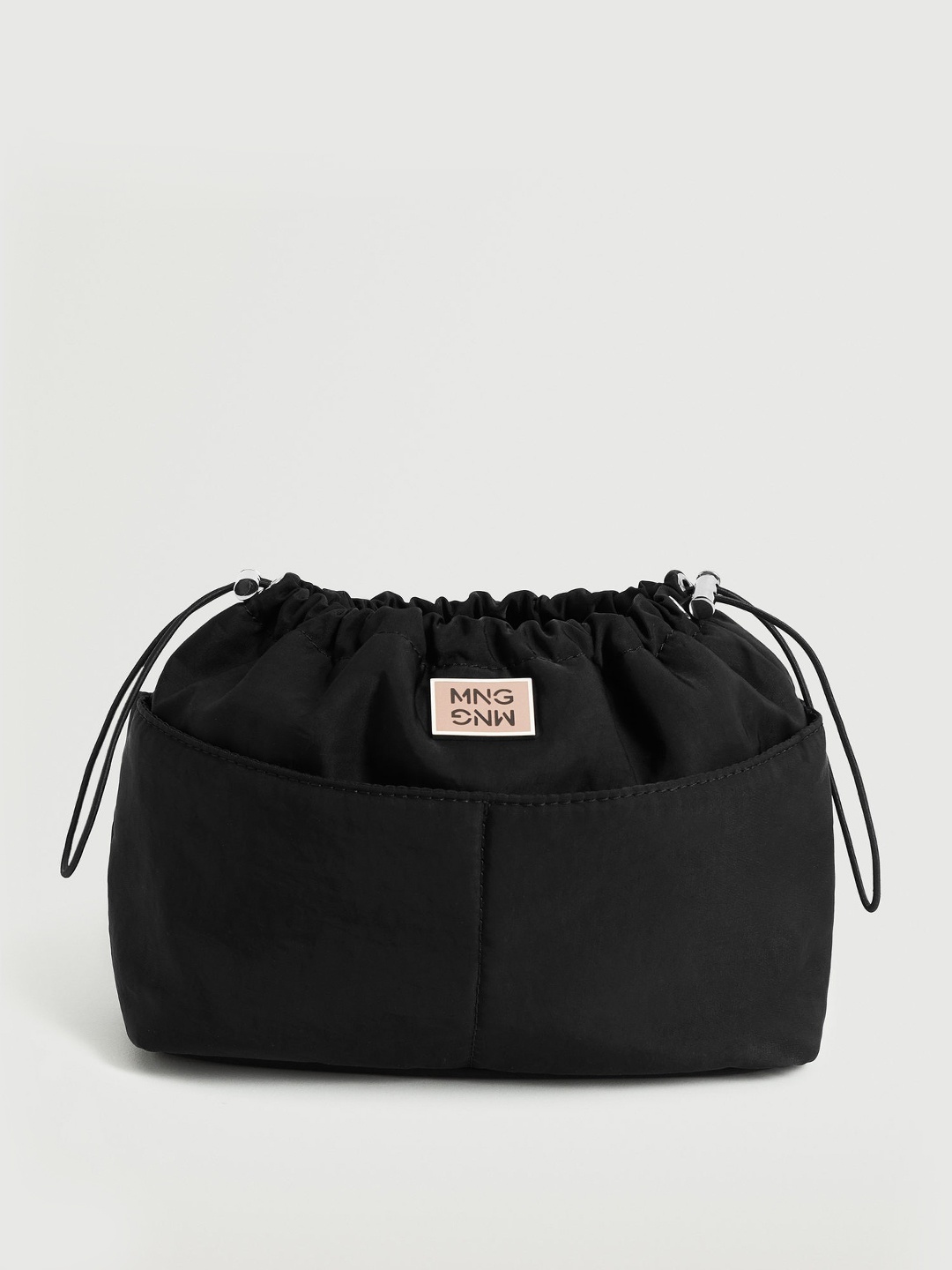 

MANGO Women Black Solid Cosmetic Pouch