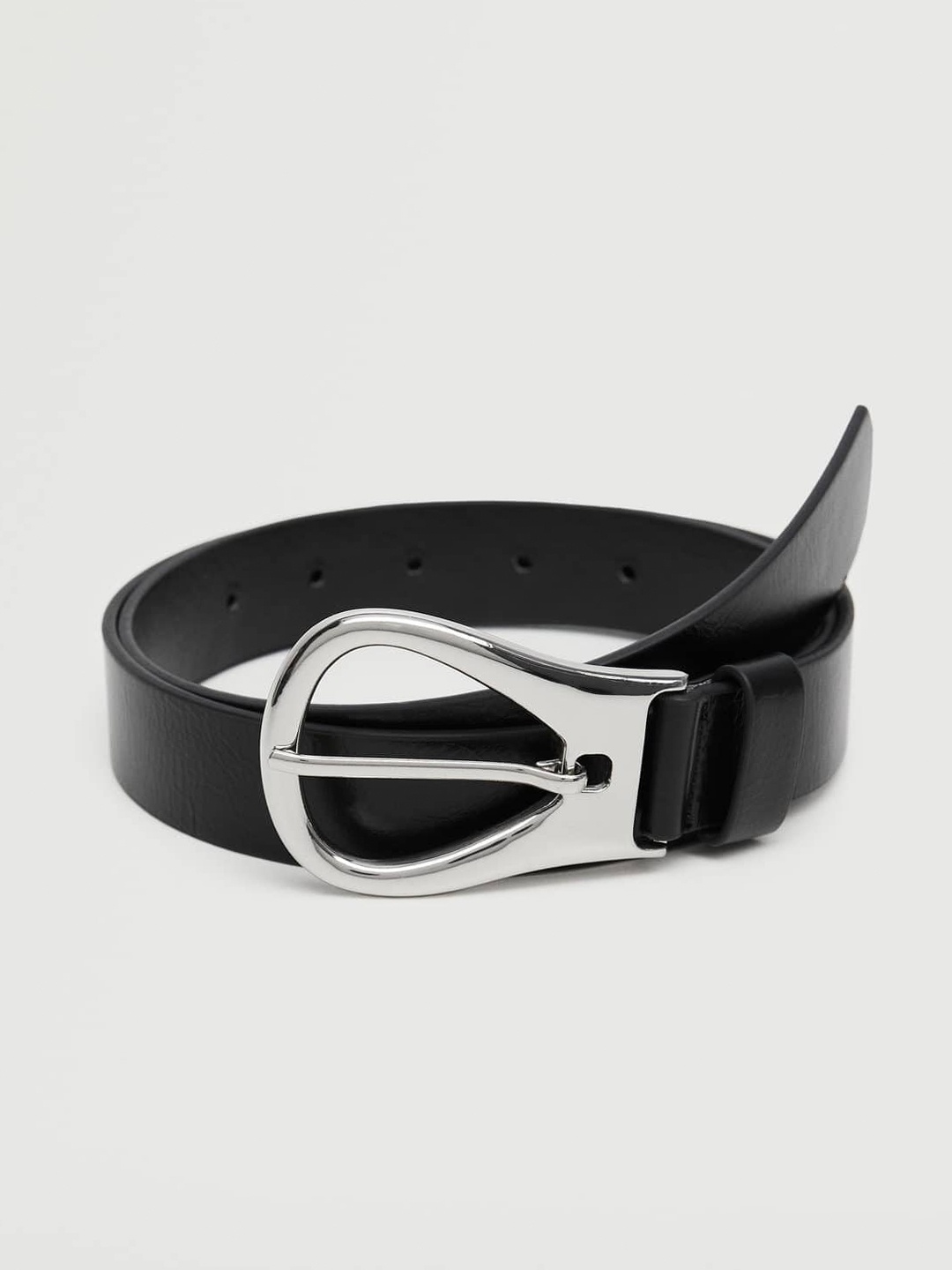 

MANGO Women Black Solid Belt