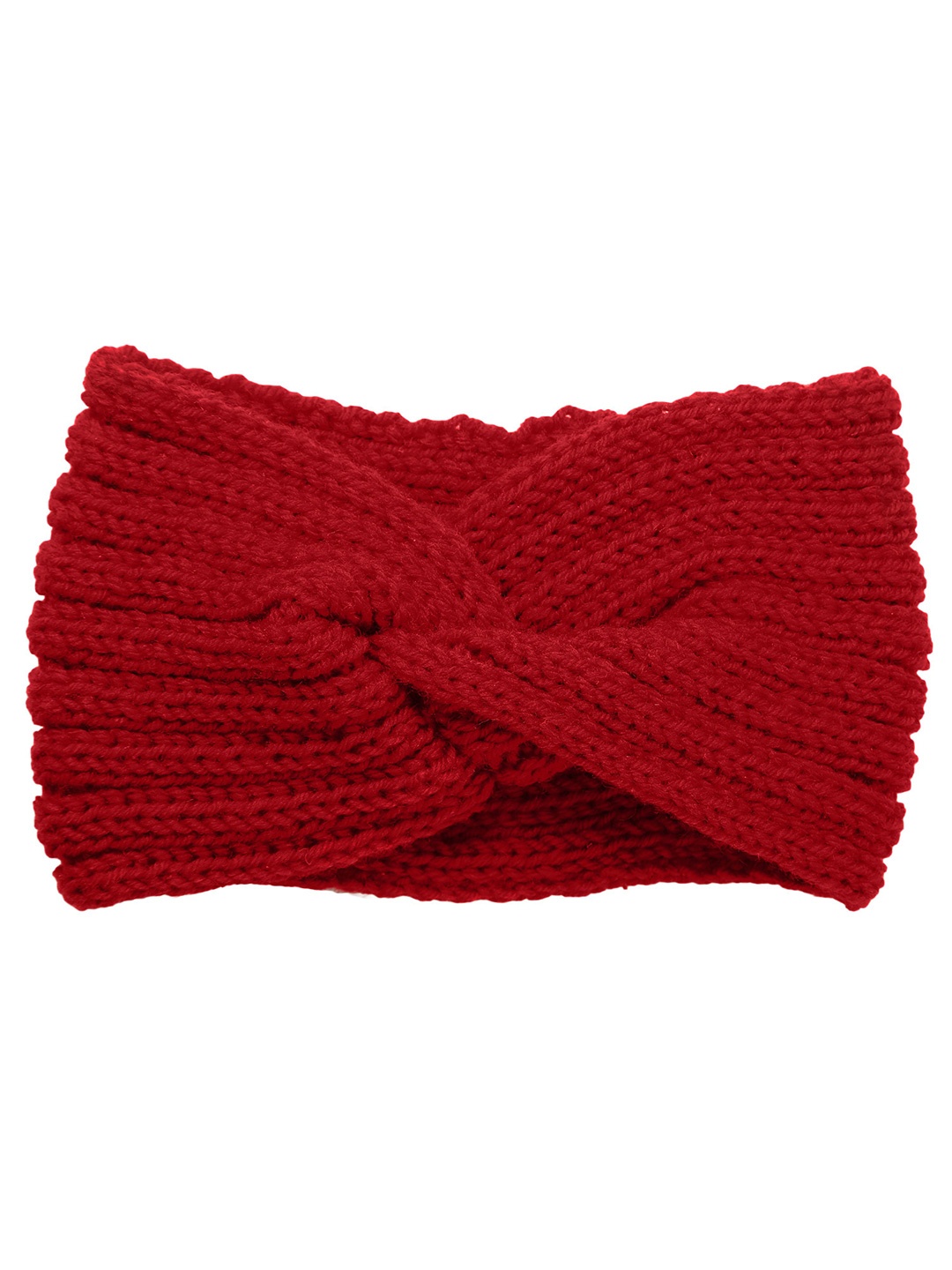 

FabSeasons Women Maroon Acrylic Self Design Headband