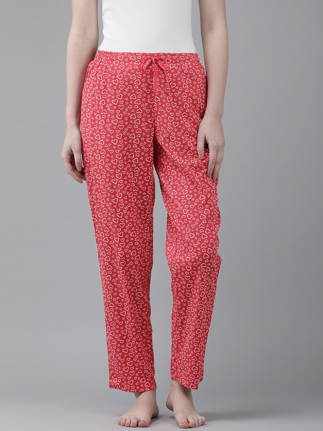 

Van Heusen Women Printed Lounge Pants, Red