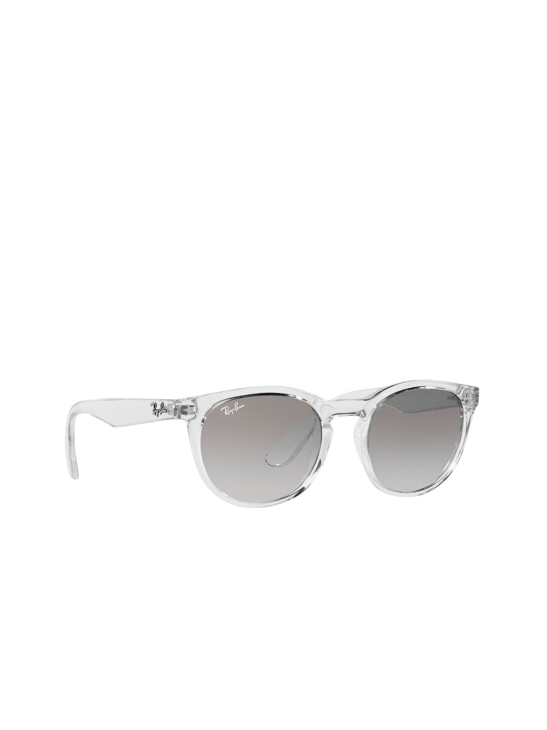 

Ray-Ban Unisex Grey Lens & White Oval Sunglasses