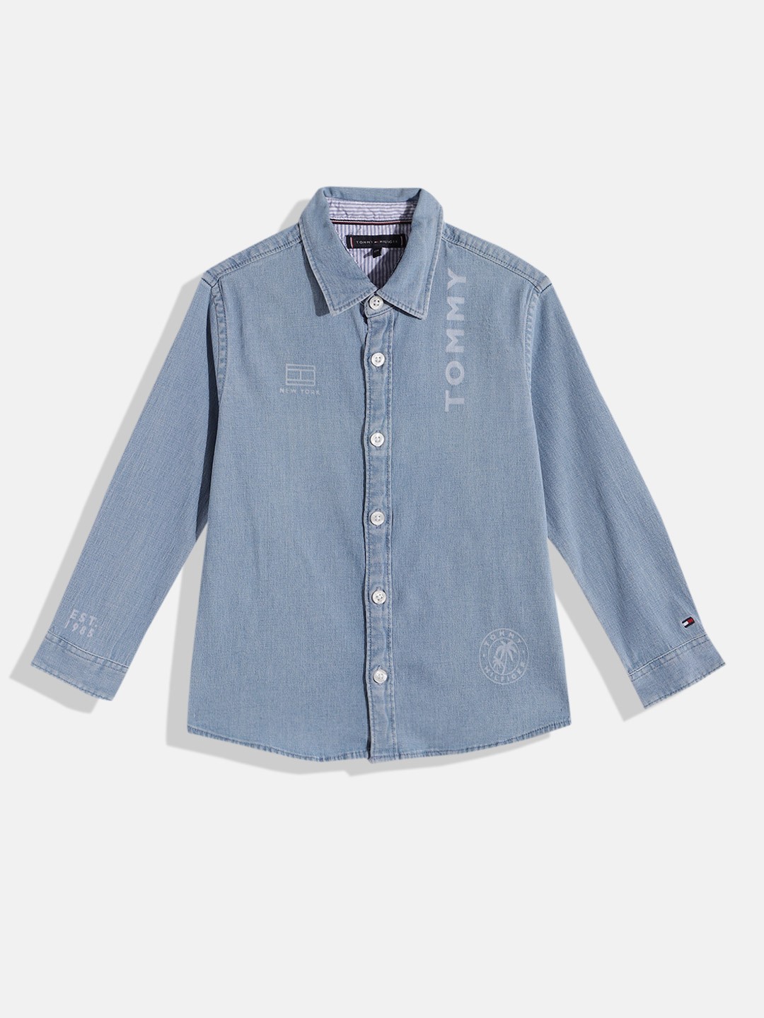

Tommy Hilfiger Boys Printed Casual Shirt, Blue