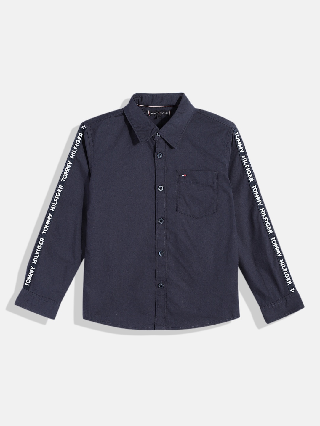 

Tommy Hilfiger Boys Organic Cotton Casual Shirt, Navy blue