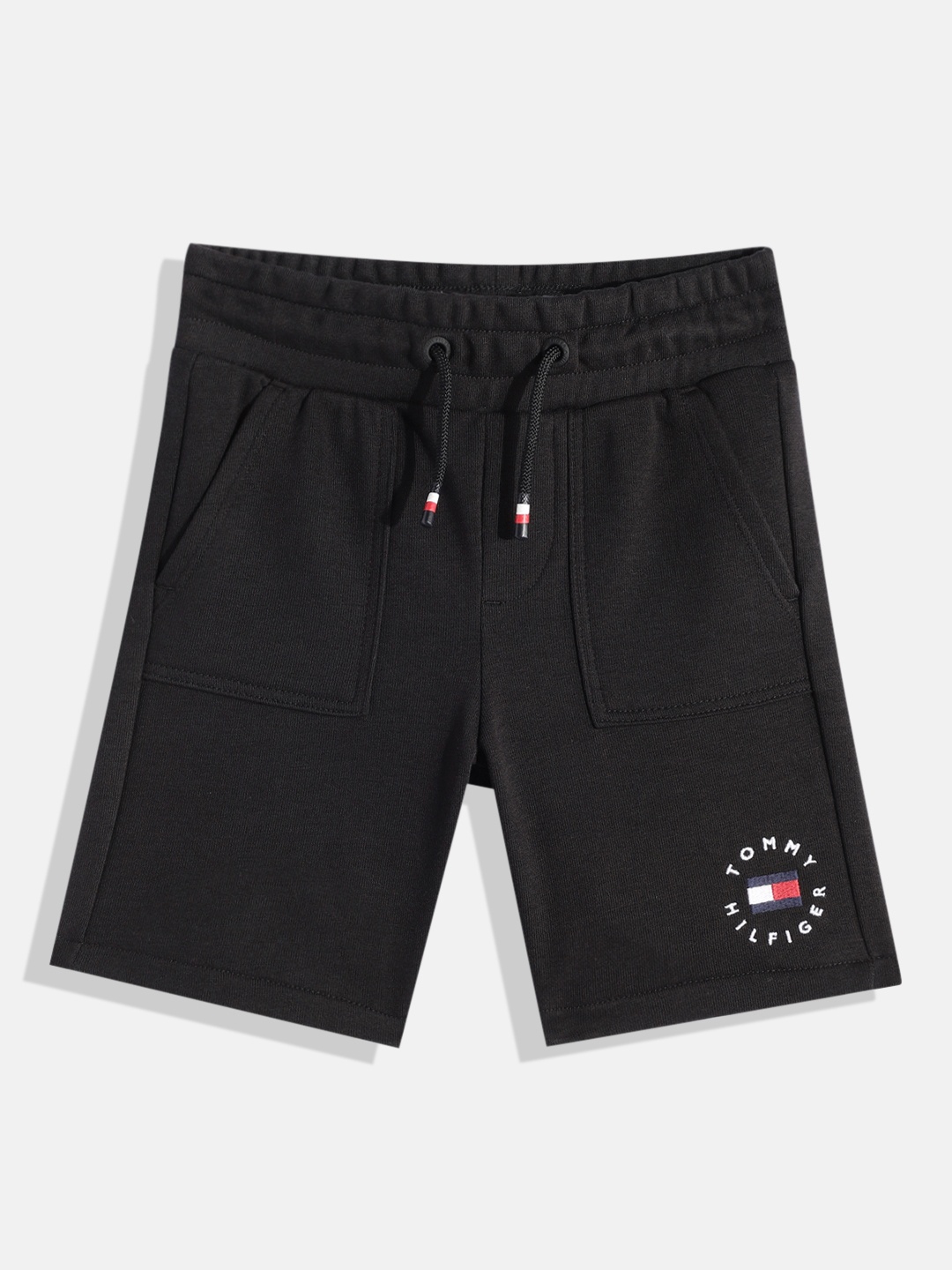 

Tommy Hilfiger Boys Solid Regular Shorts, Black