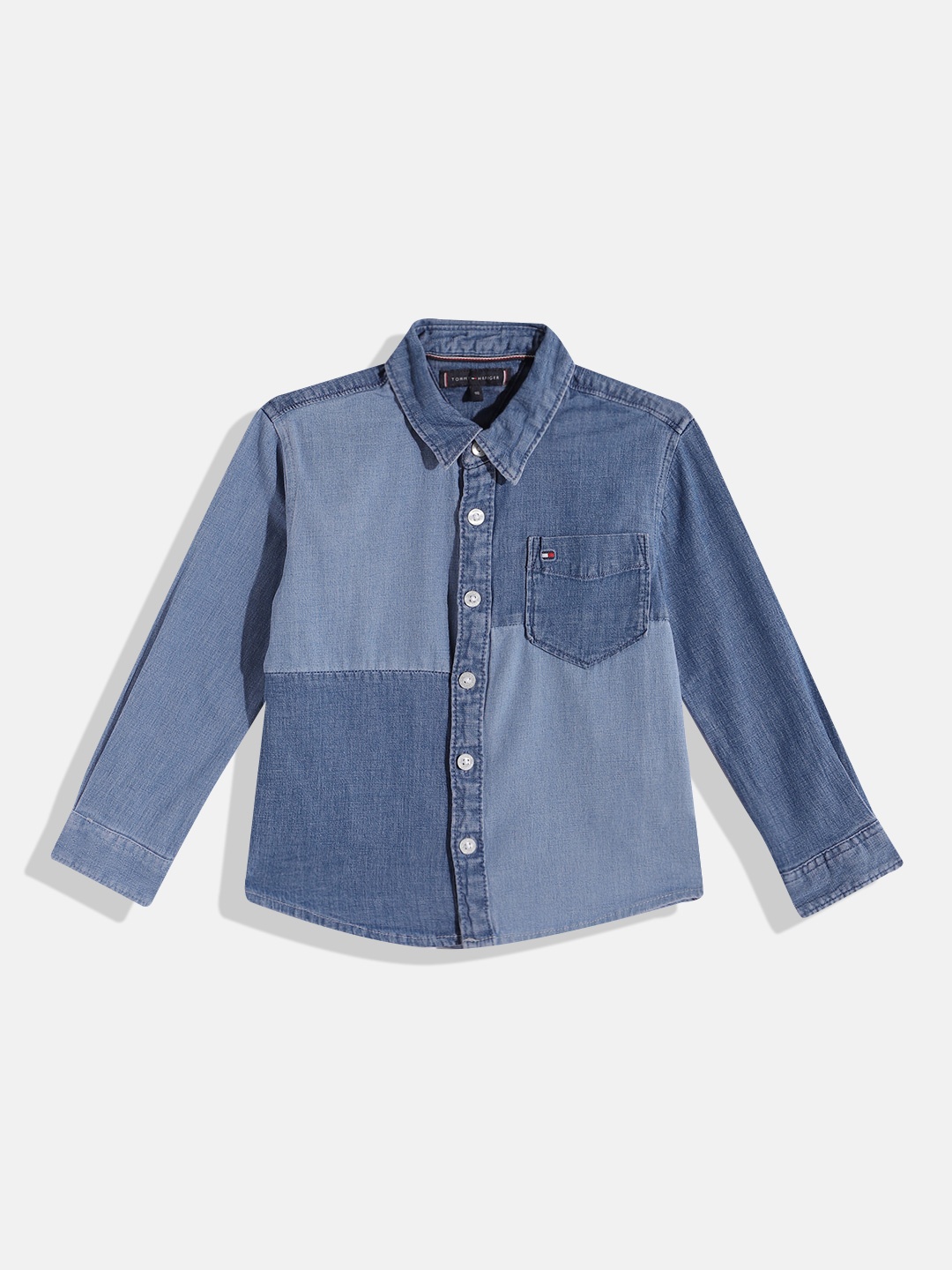 

Tommy Hilfiger Boys Denim Casual Shirt, Blue
