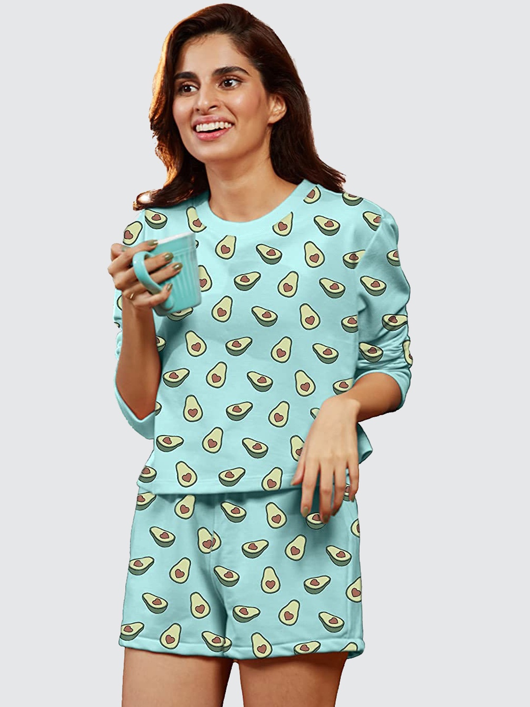 

Women Women Blue Printed Co-Ords