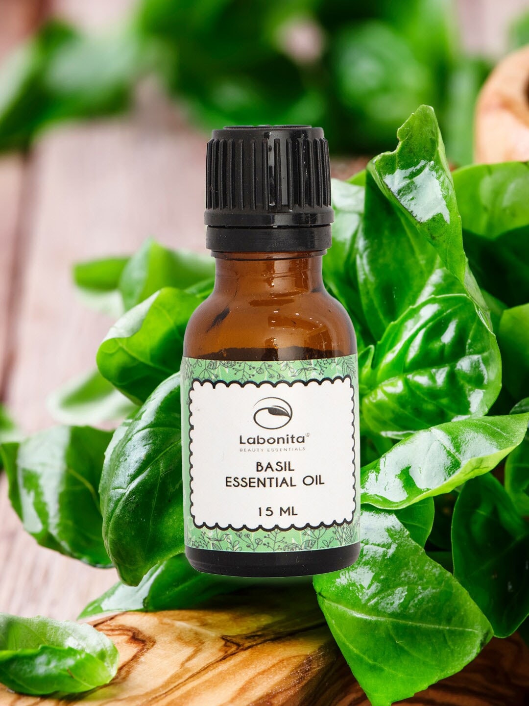 

Labonita Natural Basil Essential Oil - 15 ml, Transparent