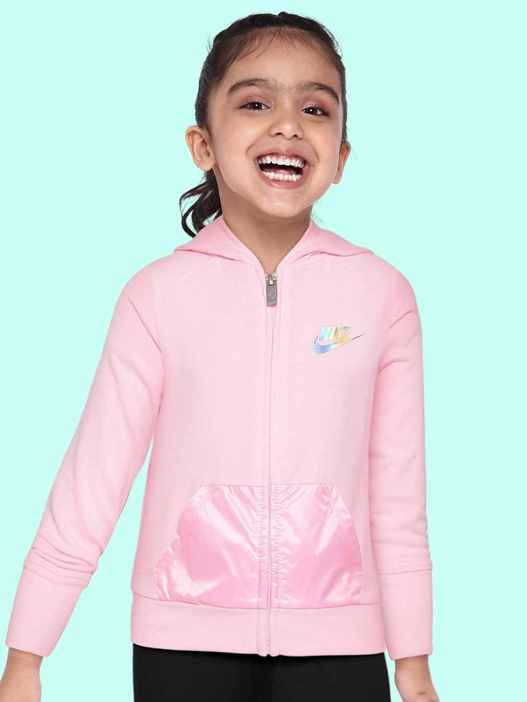 

Nike Girls Pink Hooded Sweatshirt