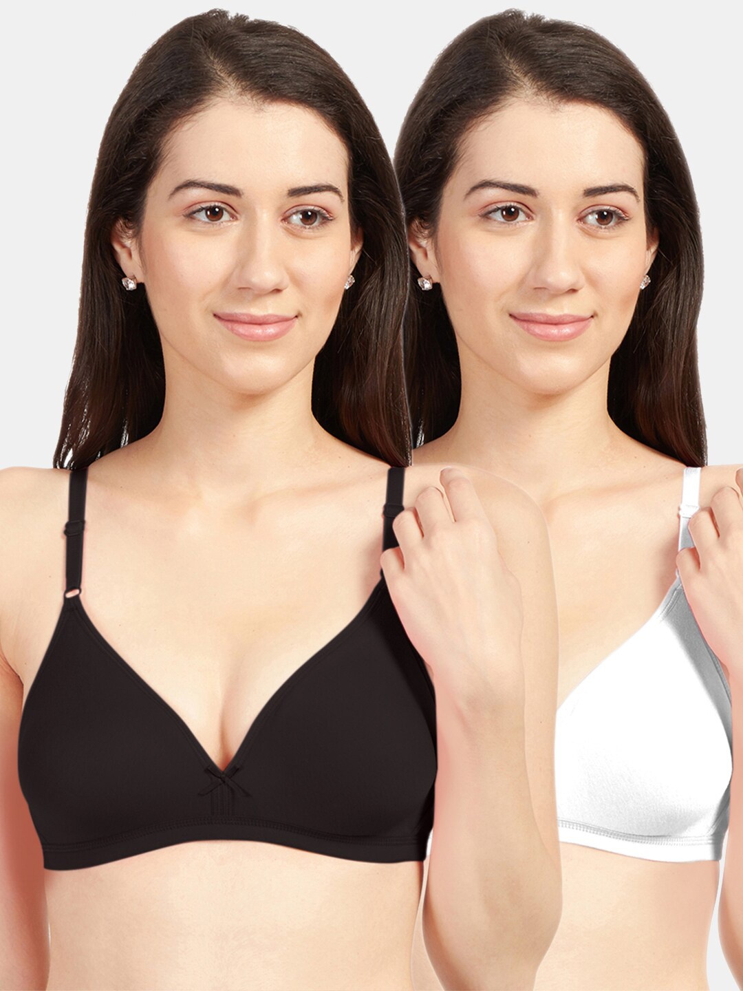 

Sonari Pack Of 2 Black & White Bra
