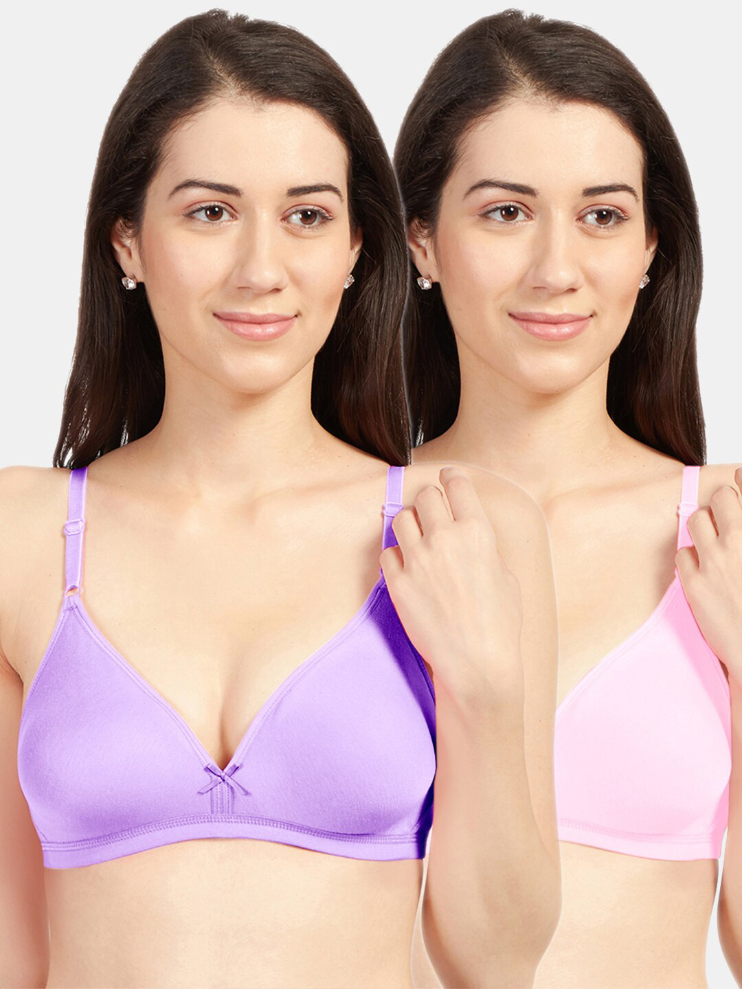 

Sonari Assorted Set Of 2 Non Padded All Day Comfort Everyday Bra