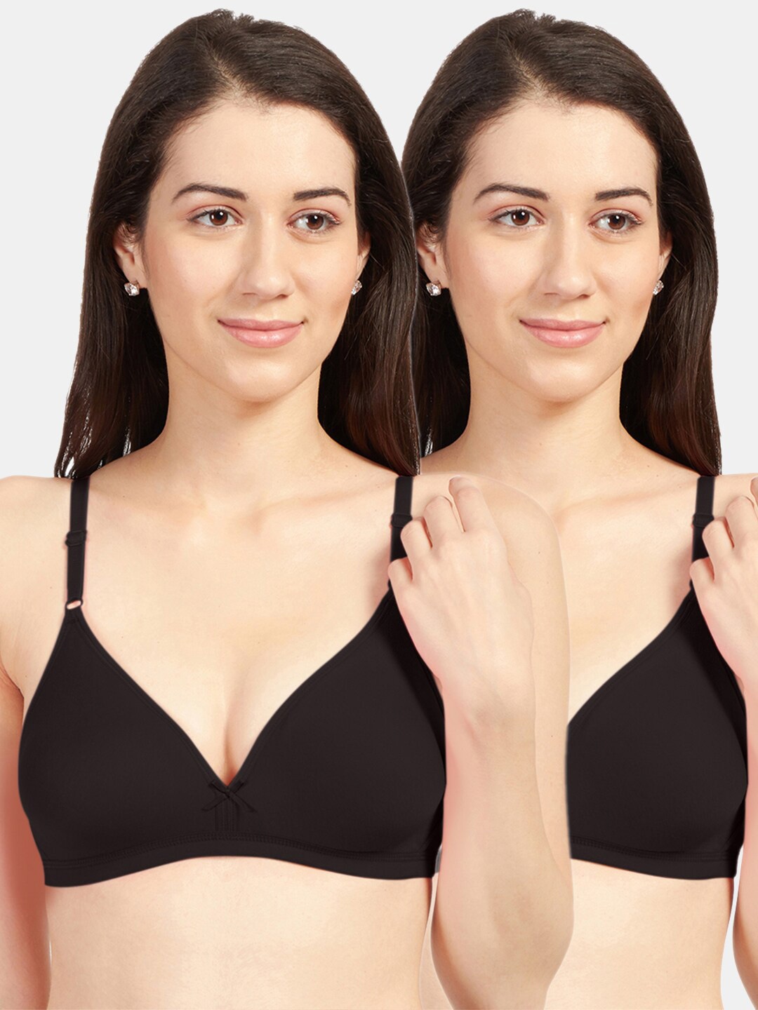 

Sonari Pack of 2 Coffee Brown Everyday Bras - Non Padded
