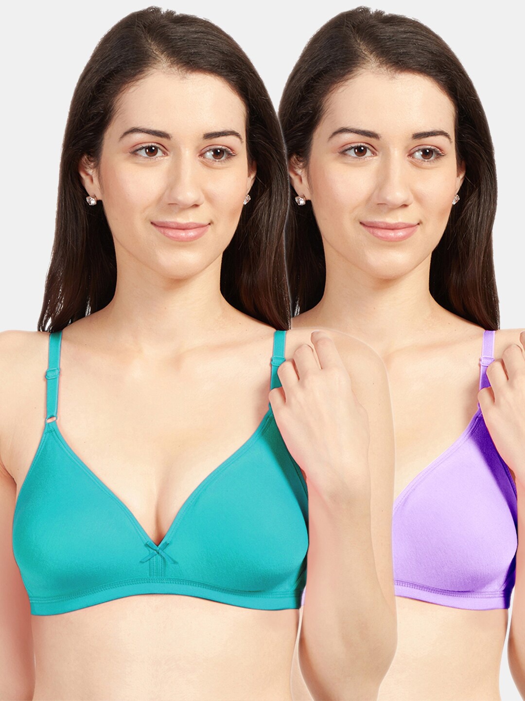

Sonari Pack Of 2 Lavender & Sea Green Bra