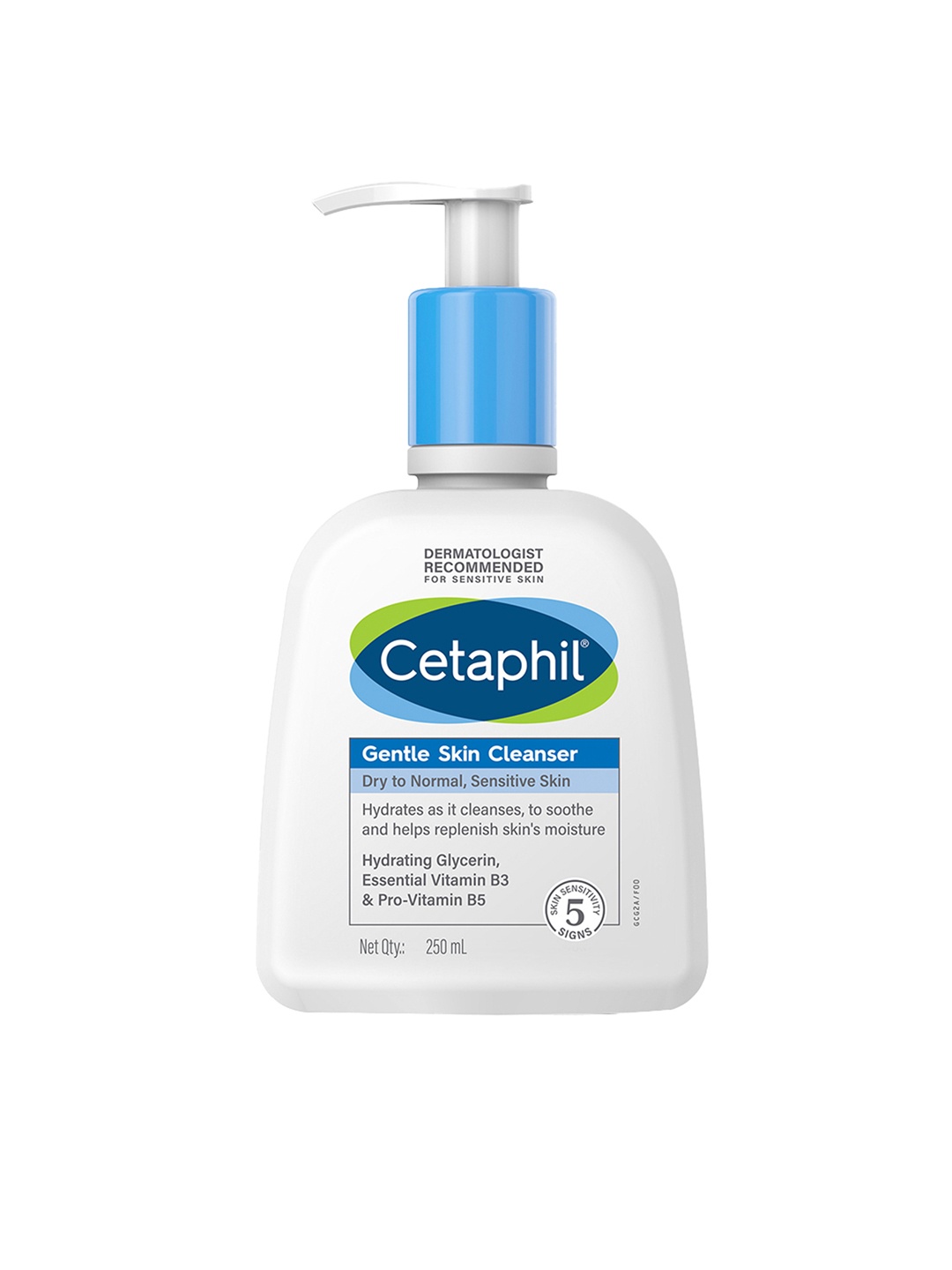 

Cetaphil Gentle Skin Cleanser Hydrating Face Wash with Niacinamide, Vitamin B5 - 250 ml, White