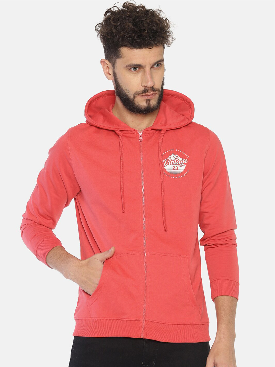 

Steenbok Men Coral Red Sweatshirt