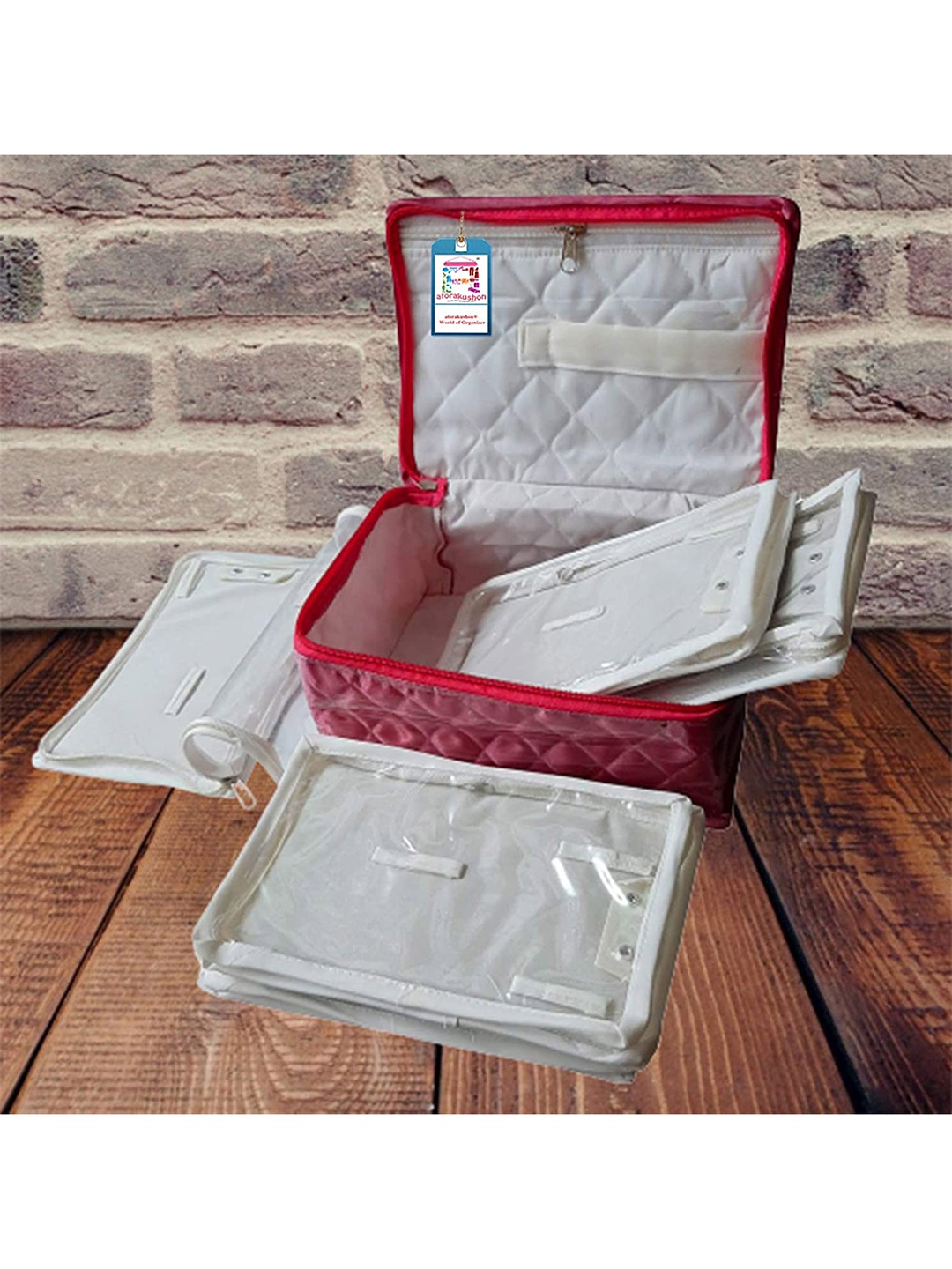 

atorakushon Pink Solid Jewellery Organisers