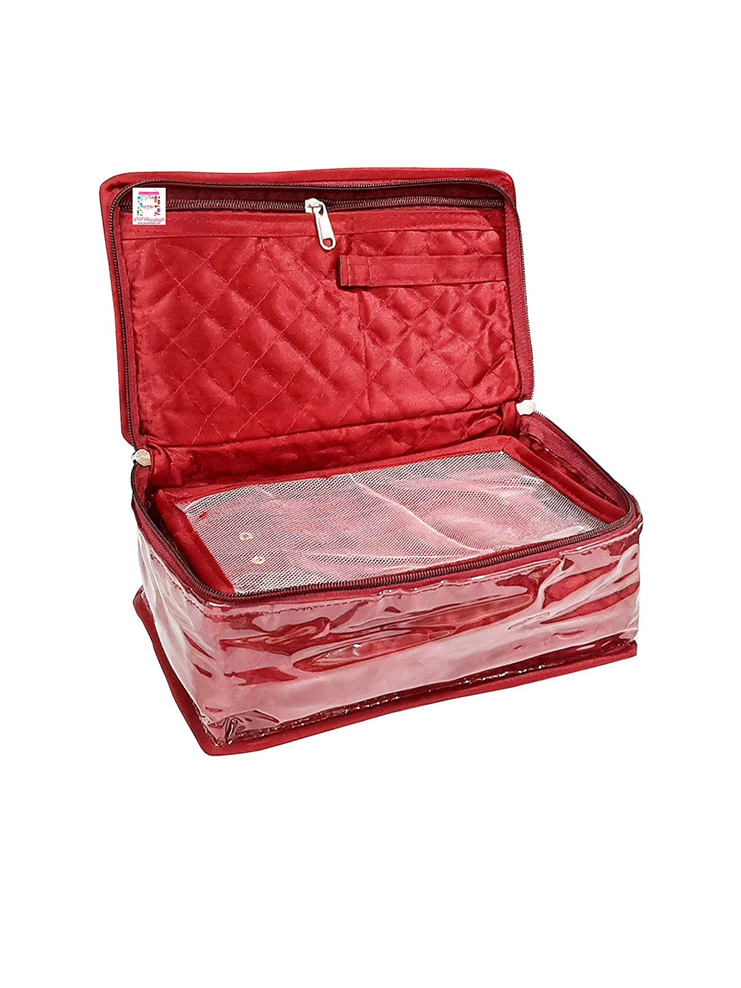 

atorakushon Maroon Jewellery Organiser With 5 Pocket Pouches