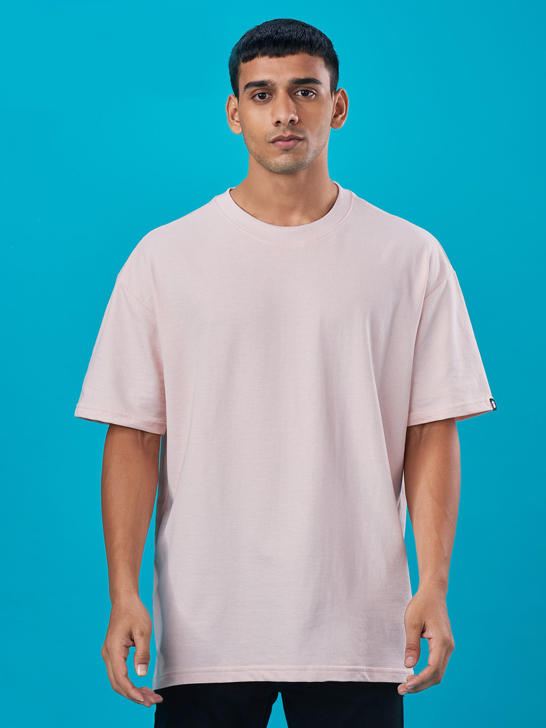 

The Souled Store Cotton Oversized T-Shirt, Pink