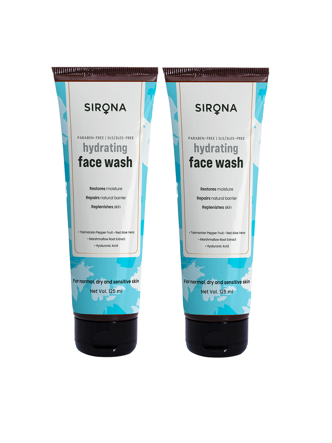 

Sirona Set Of 2 Hydrating Face Wash 125 ml, Blue
