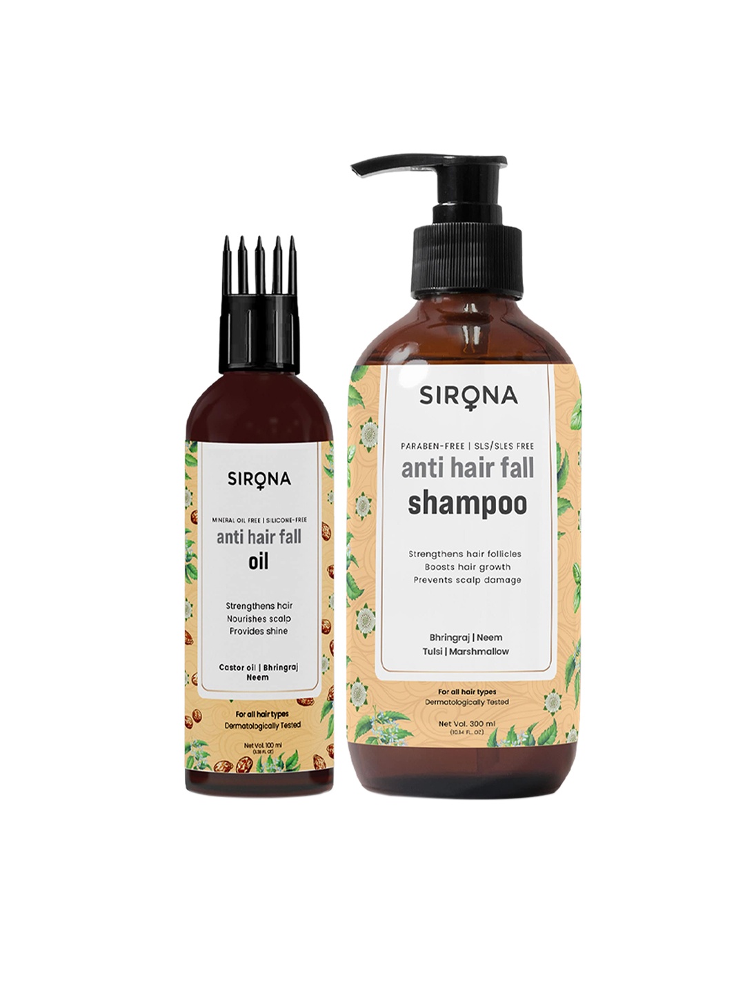 

Sirona Anti Hair Fall Shampoo & Oil Combo, Multi