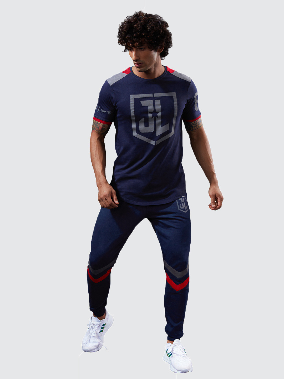 

The Souled Store Men Navy Blue Justice League Co-Ord Set