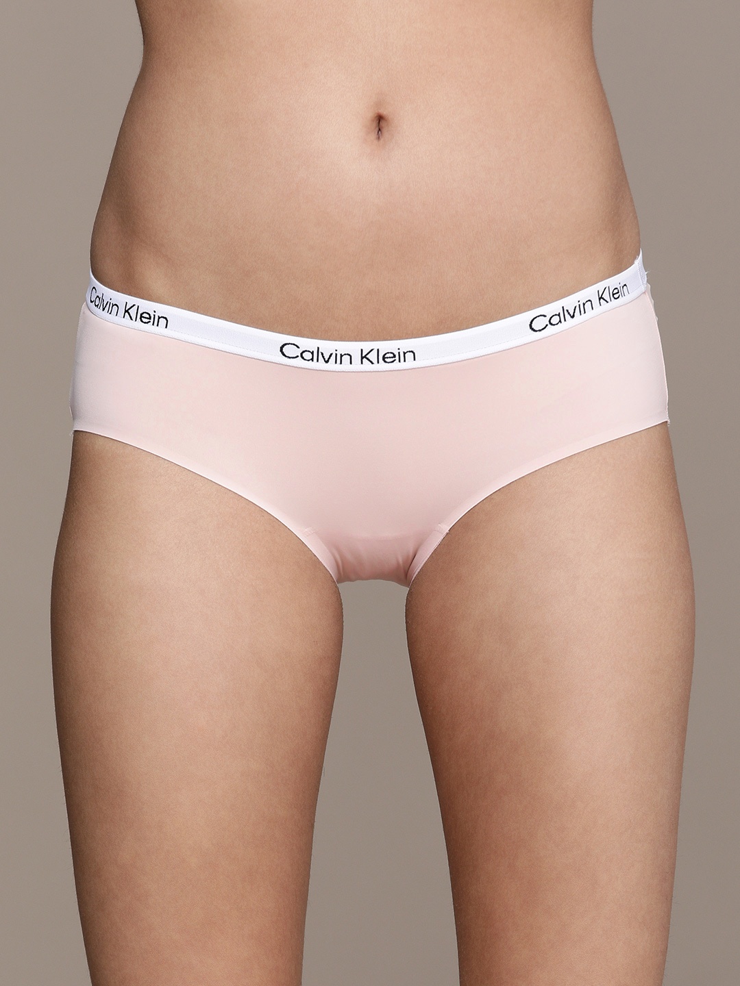 

Calvin Klein Underwear Tailored Logo Collection Women Nude Pink Solid Hipster Briefs