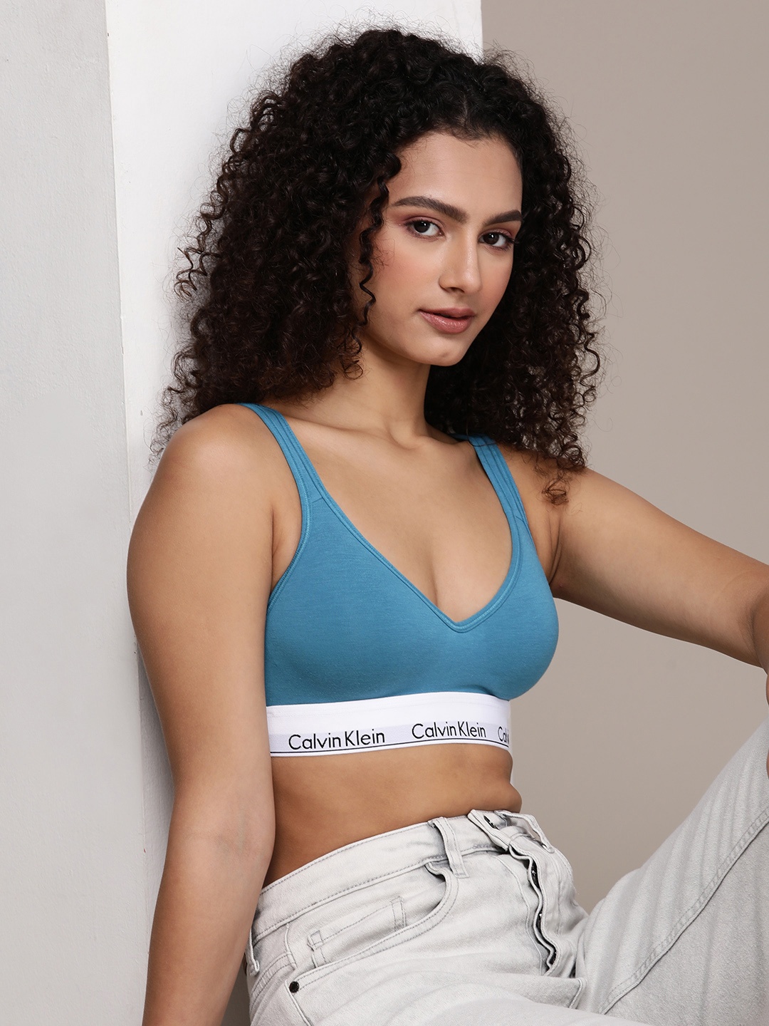 

Calvin Klein Underwear Blue Bralette Bra Lightly Padded-QF5490CX3