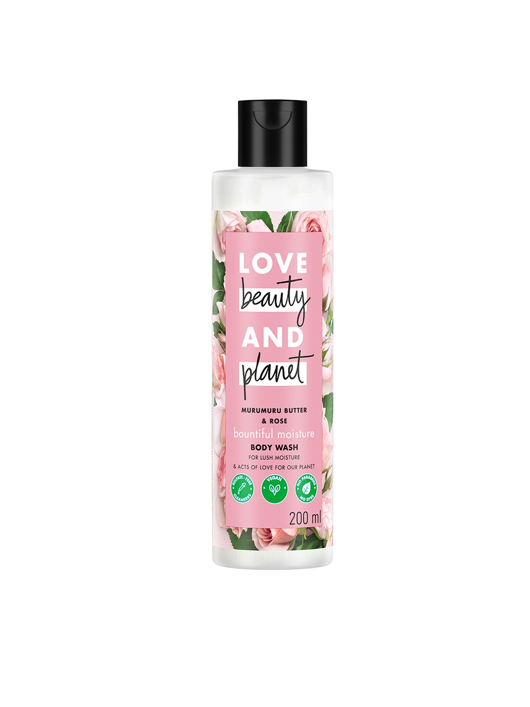 

Love Beauty & Planet Murumuru Butter & Rose Moisturising Creme Body Wash - 200ml, Pink