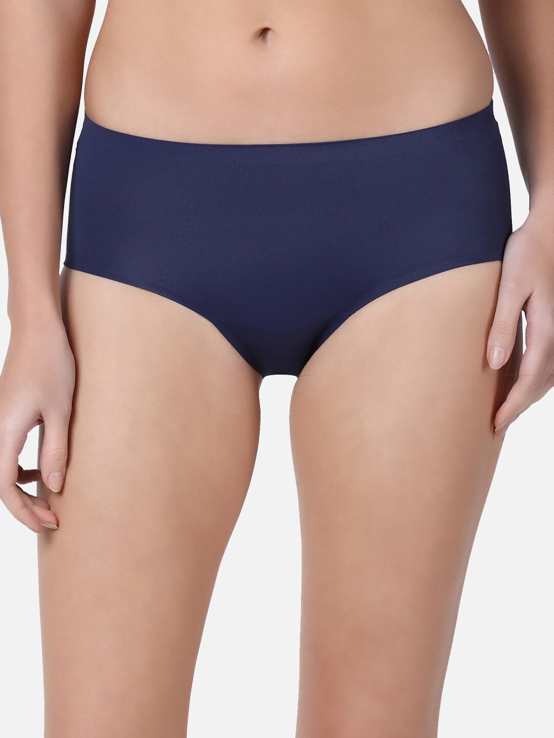 

Enamor Women Navy Blue Solid Basic Briefs