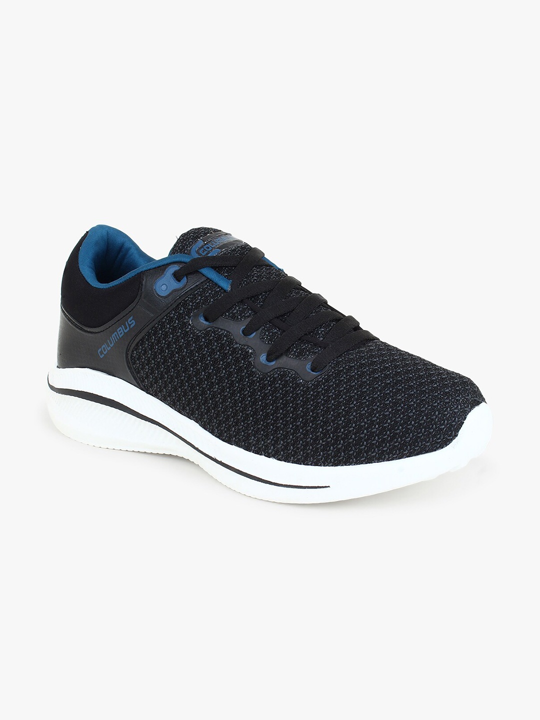 

Columbus Men Black Mesh Running Shoes