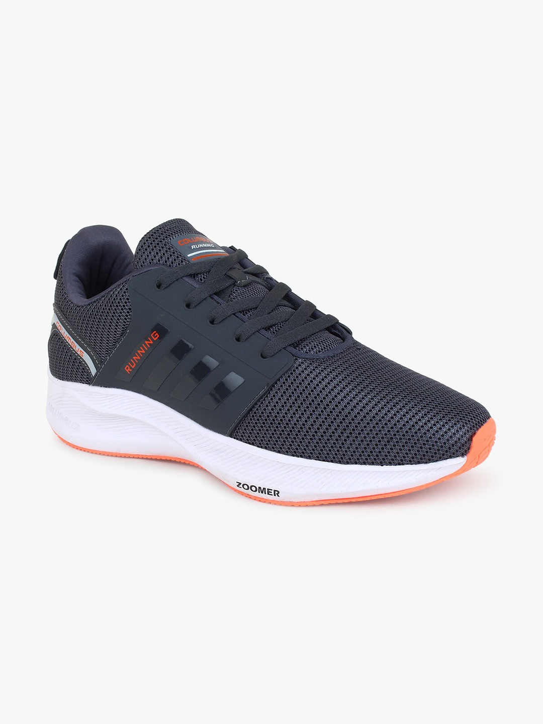 

Columbus Men Grey Mesh Running Non-Marking Shoes