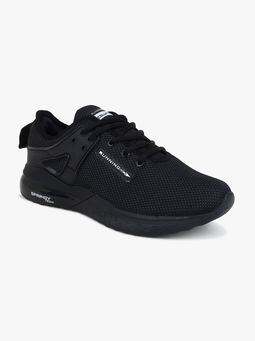 

Columbus Men Black Mesh Running Non-Marking Shoes