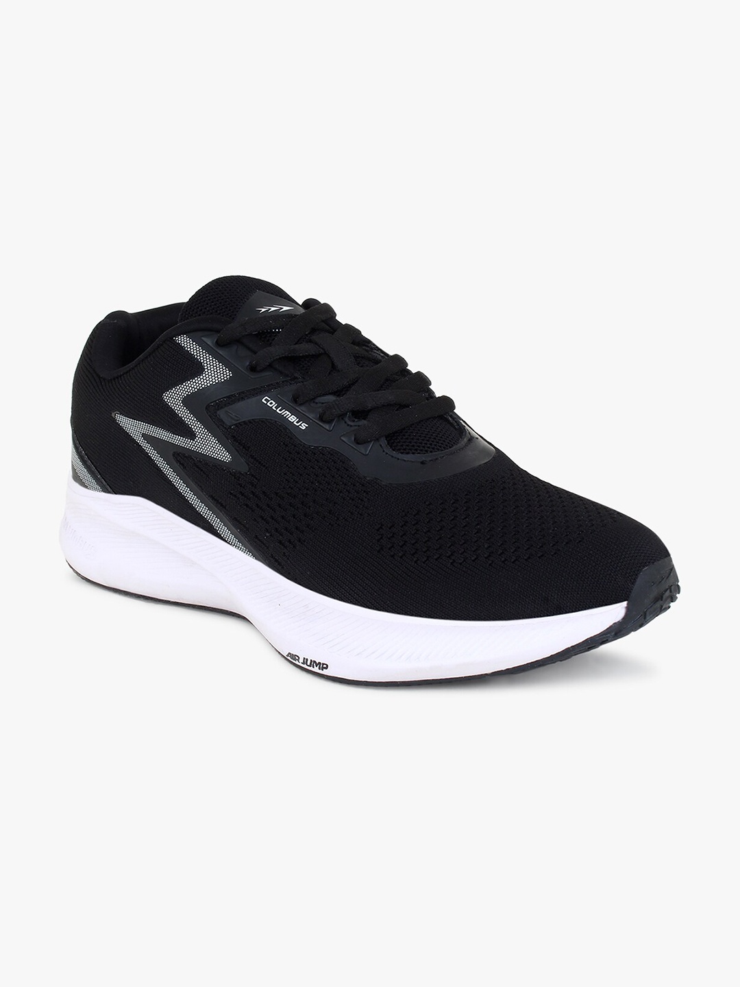 

Columbus Men Black Mesh Running Non-Marking Shoes