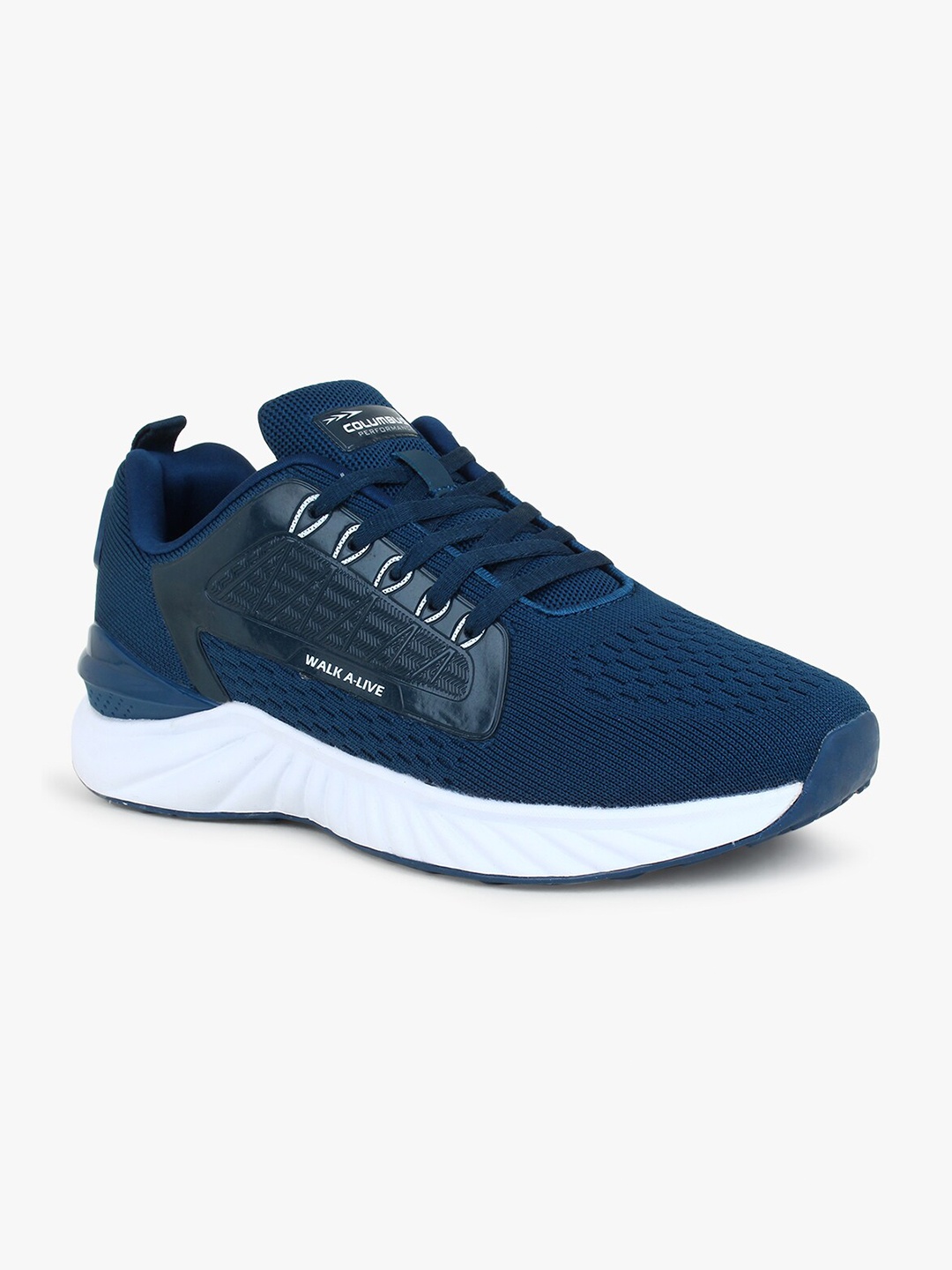 

Columbus Men Blue Mesh Running Non-Marking Shoes