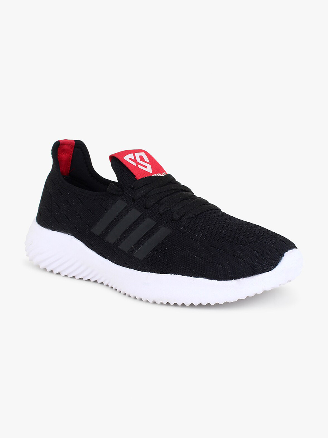 

Columbus Men Black Mesh Running Non-Marking Shoes