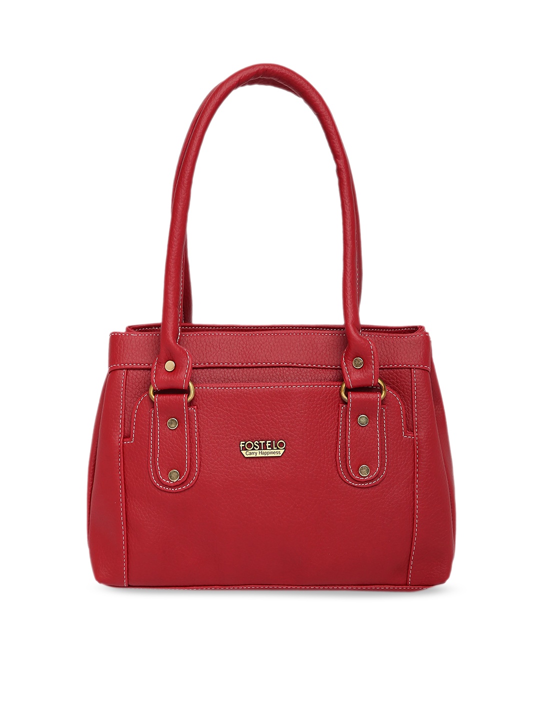 

Fostelo Maroon PU Structured Shoulder Bag