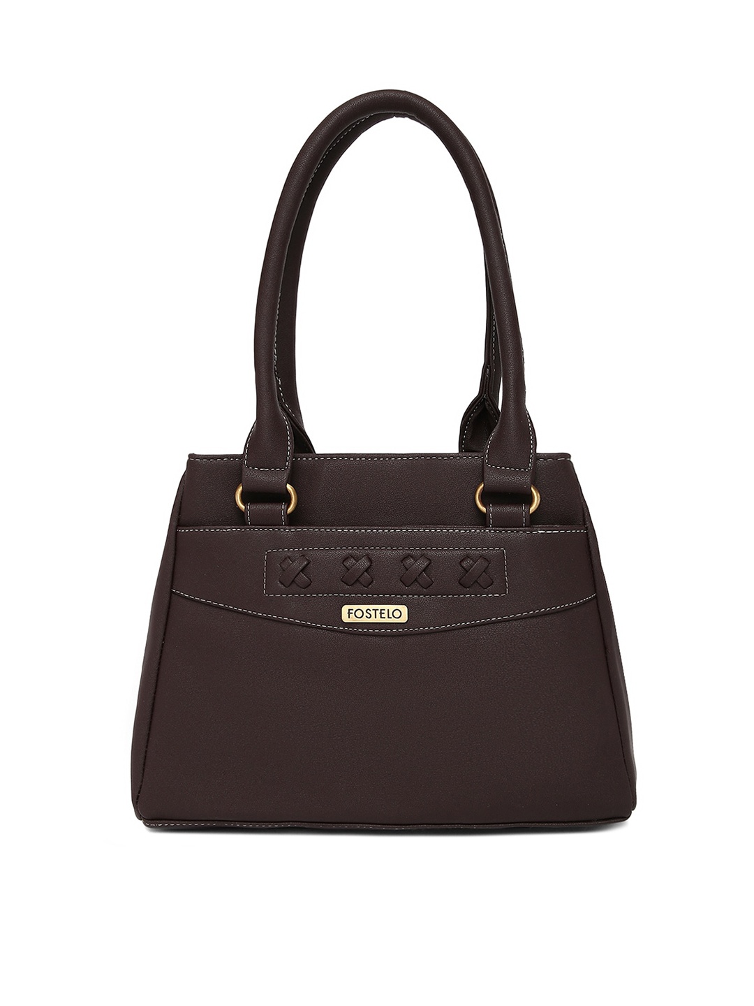 

Fostelo Brown Structured Shoulder Bag
