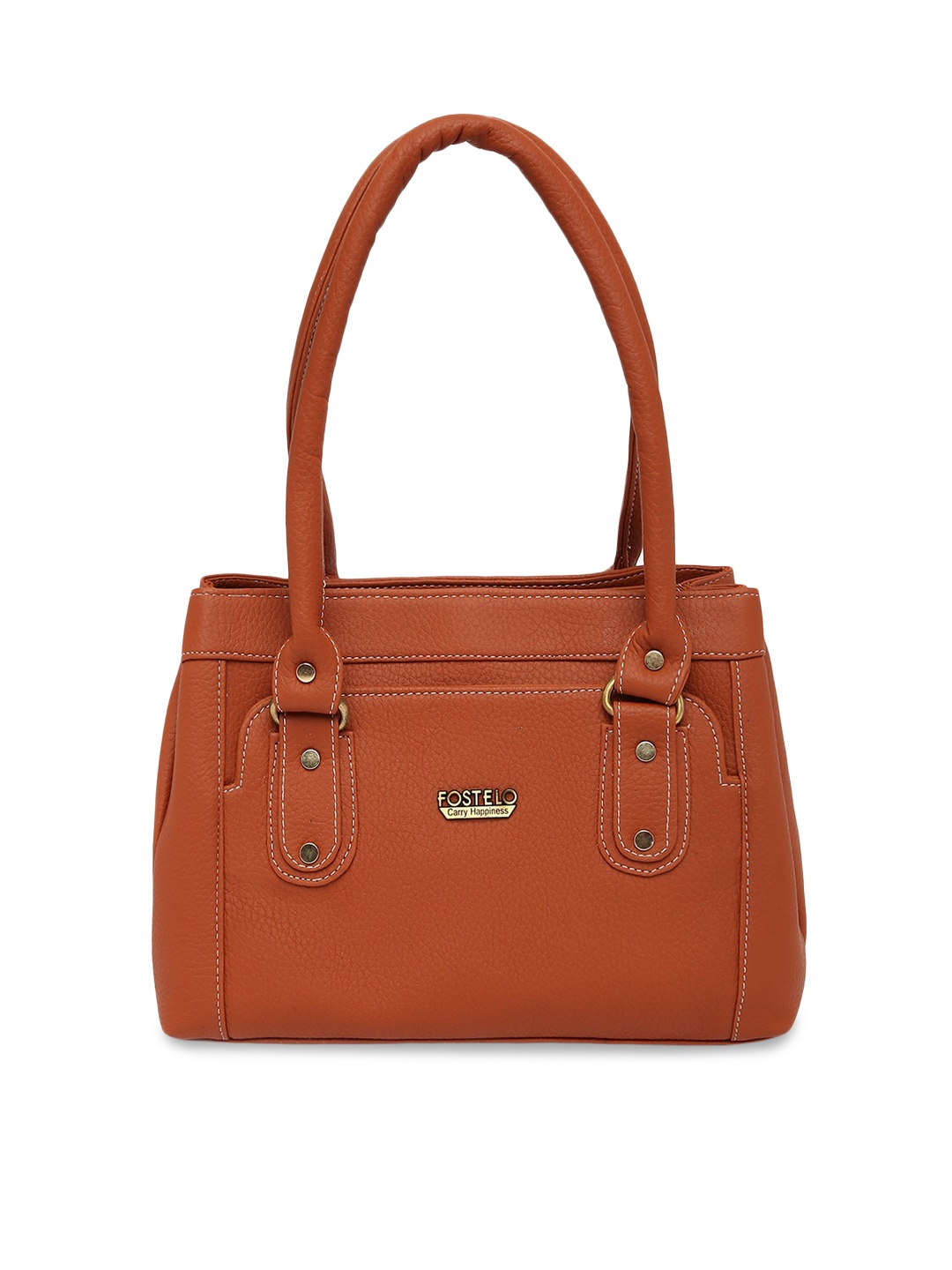 

Fostelo Tan PU Structured Shoulder Bag