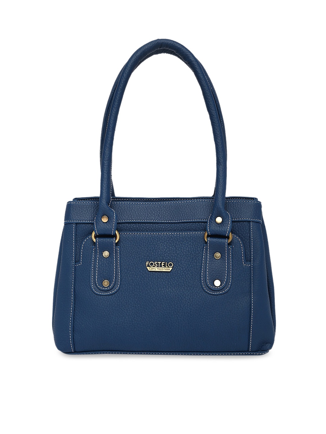 

Fostelo Blue PU Structured Handheld Bag